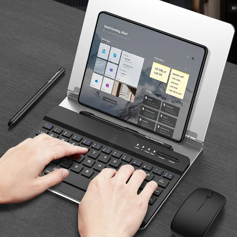 KeyMag® - Bluetooth Magnetic Keyboard with Metal Bracket for Galaxy Z Fold Series