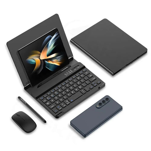 KeyMag® - Bluetooth Magnetic Keyboard with Metal Bracket for Galaxy Z Fold Series