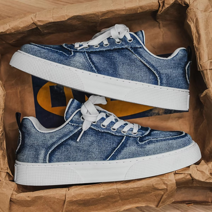Vetrox™ Denim Street Classic – Casual Canvas Skate Sneaker