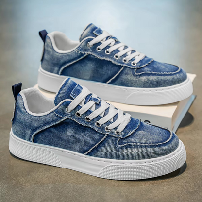 Vetrox™ Denim Street Classic – Casual Canvas Skate Sneaker