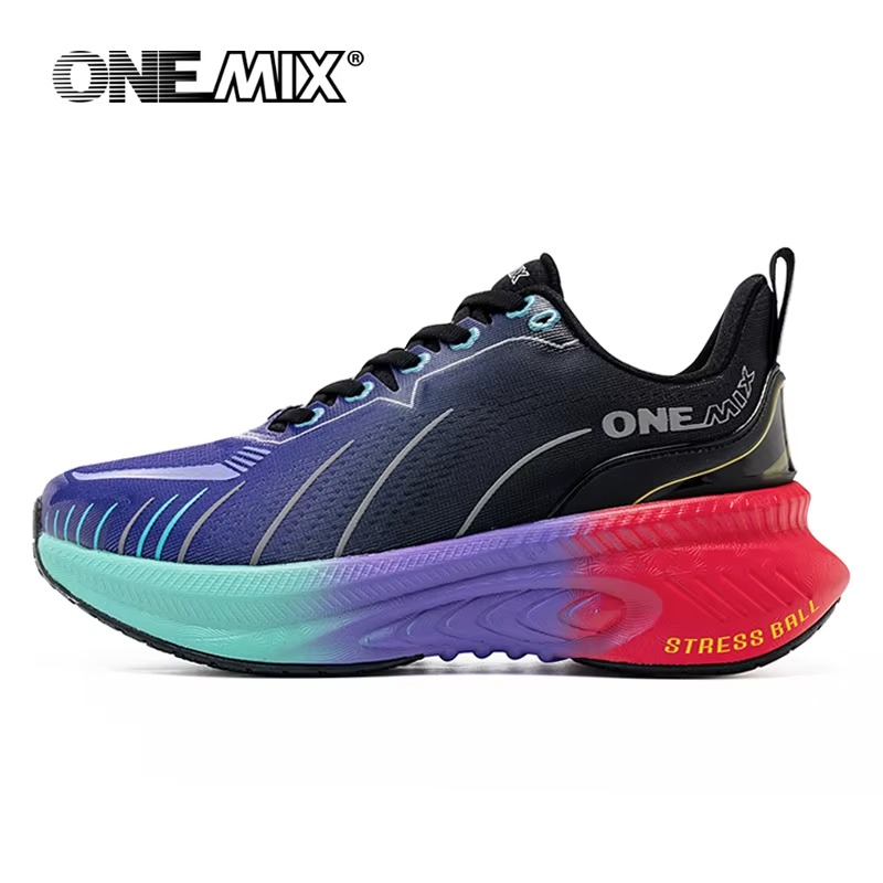 NovaSprint™ Blaze Orange Performance Runners – Max Cushion Stability Shoes
