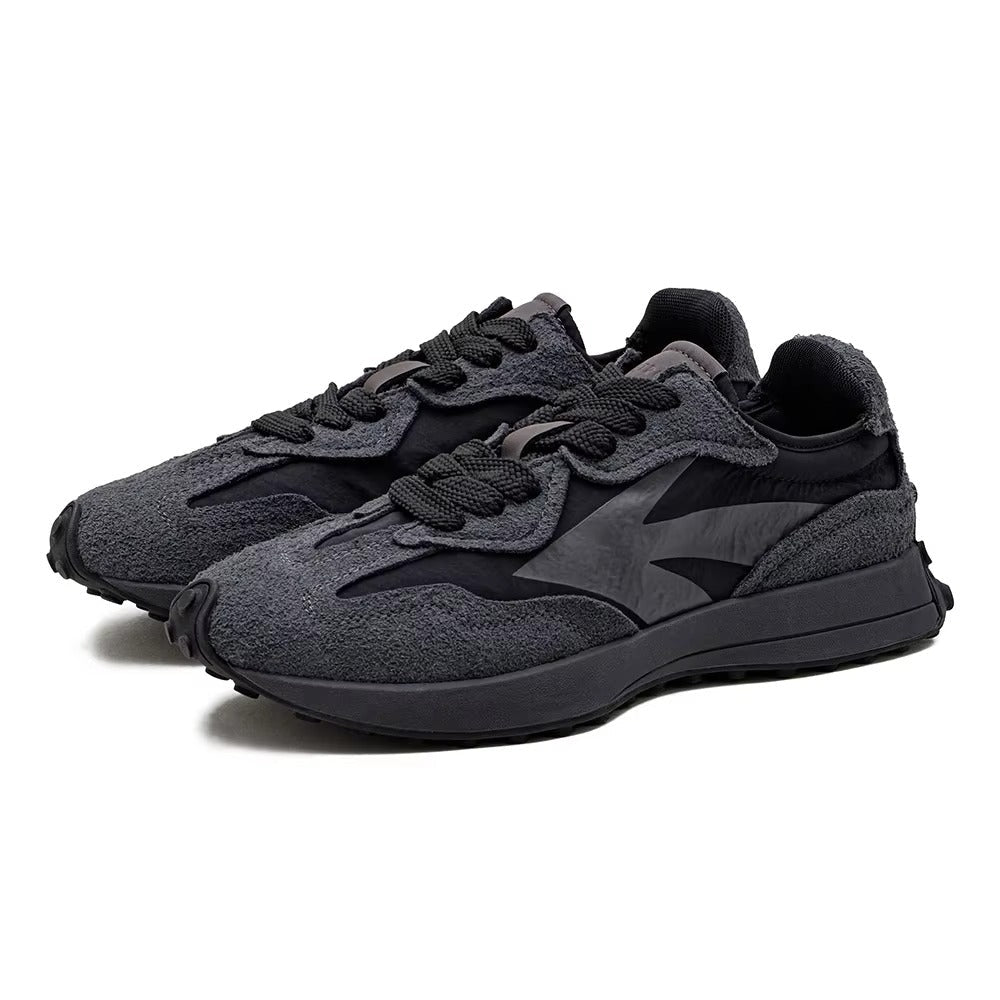 Nordflare™ Retro Trail-Runner Patchwork Suede Sneakers